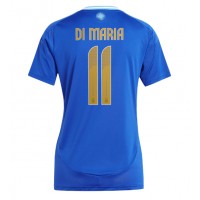 Camisa de Futebol Argentina Angel Di Maria #11 Equipamento Secundário Mulheres Copa America 2024 Manga Curta